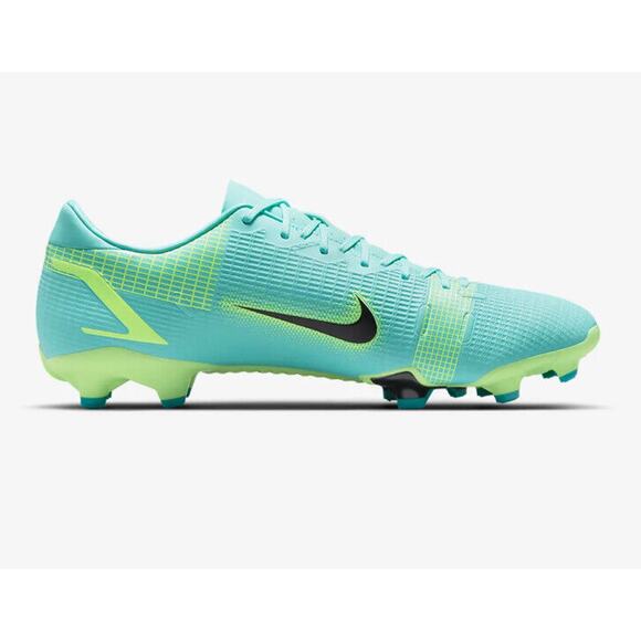 Nike Vapor 14 Academy FG/MG Turq Lime Soccer Cleats Mens 11.5 Wmns 13 CU5691-403 - Picture 2 of 9
